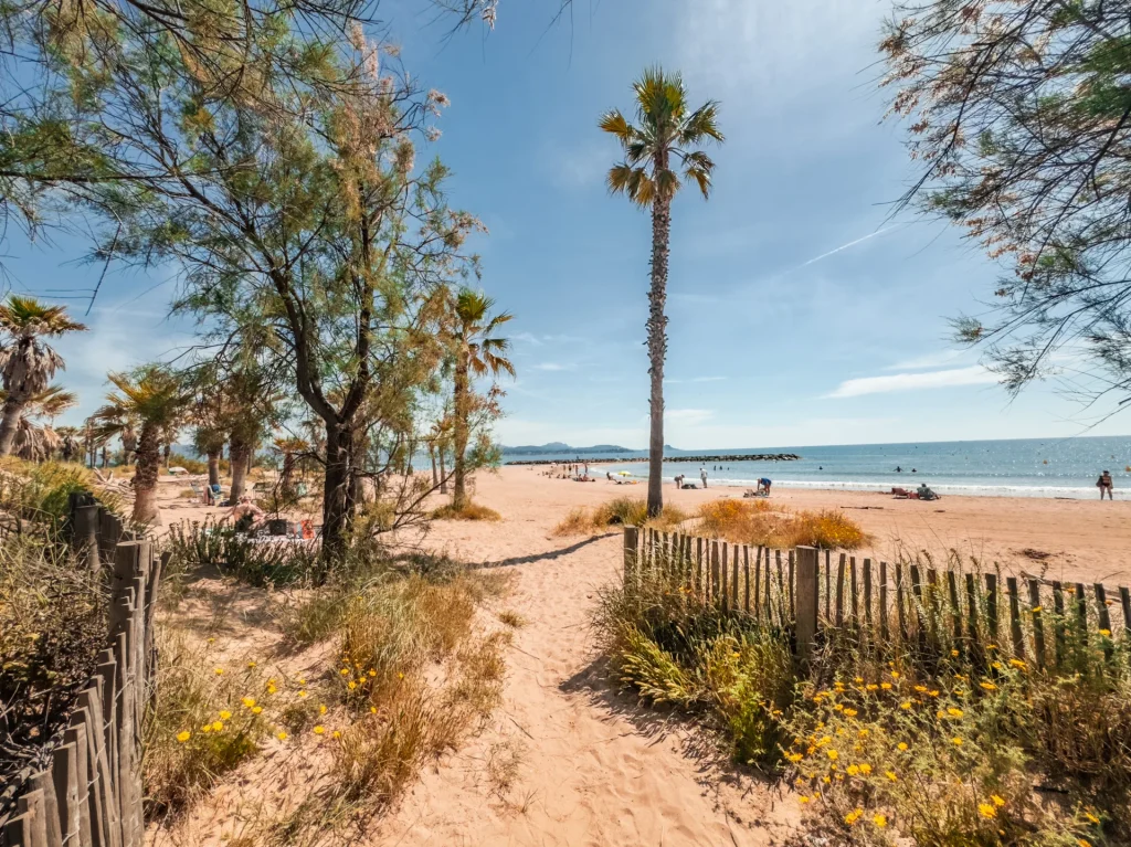 La plage de Saint-Aygulf