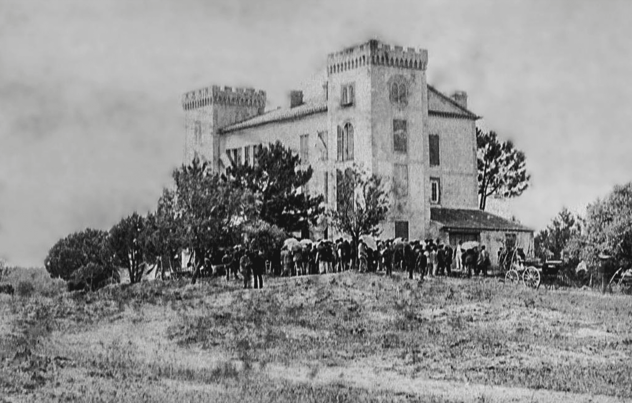 The château during a celebration in 1871